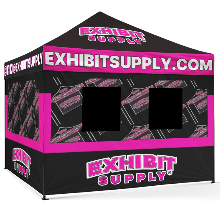 10x10 ES600 Food Booth PRO - Silver Frame, All Wal...